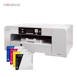 Toon details voor Startset Sawgrass SG1000 printer + cartridges 31 ml. Afbeelding van Startset Sawgrass SG1000 printer + cartridges 31 ml.